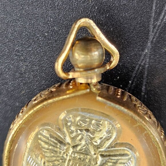 Rare Vintage Girl Scout Pendant Necklace Jewely Membership Double Sided Uniform - Picture 6 of 9